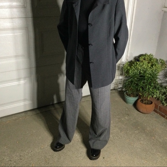 Apt 9 Grey Pin Strip Women’Slanks - Picture 14 of 14